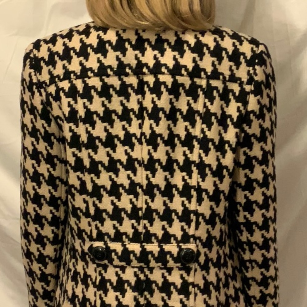 Sigrid Olsen Wool Houndstooth Coat. - image 5